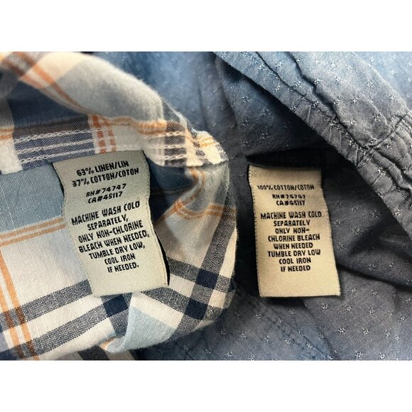 Lot of 2 Bob Timberlake Men's Short Sleeve Button Down Shirts Size 2XL - Picture 7 of 8